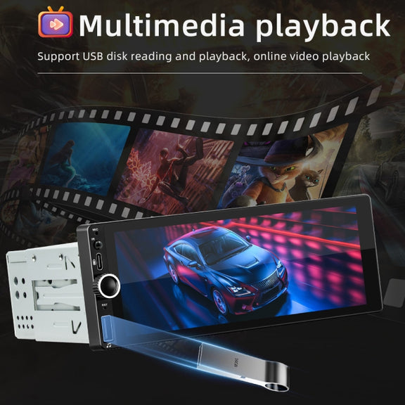 Car Universal Radio Wireless Bluetooth Hands-Free Android Navigation, Memory: 2+64G