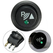 2pcs KCD1-102N Round 3Pin Rocker Switch LED Light 12V Car Modification Reverse Sensor Switch