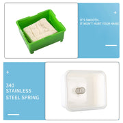Household Tofu Squeezer Kitchen Built-In Tofu Draining Machine(White And Green)