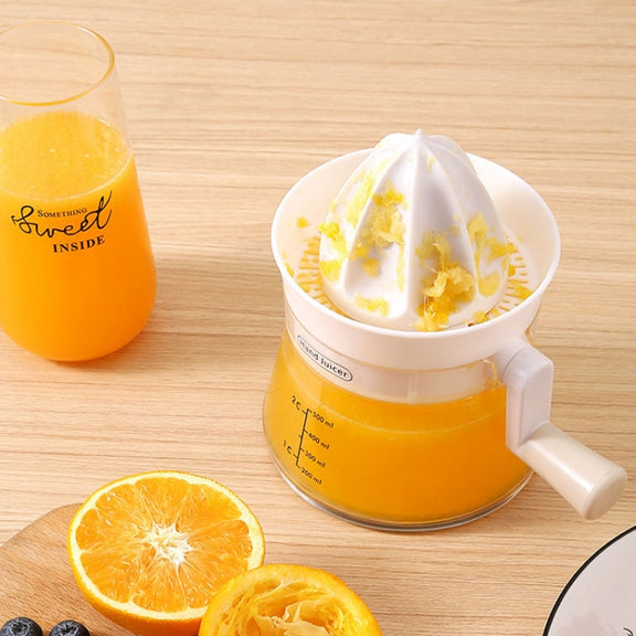 Household Manual Juicer Kitchen Hand Crank Fruit Extractor(Yellow)