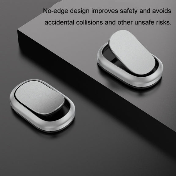 2pcs/set Car Adhesive Multifunctional Invisible Hook(Metal Gray)