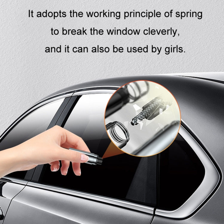 Car Glass Safety Hammer Multifunctional Emergency Escape Tool, Color: Silver
