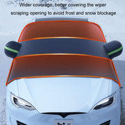 Car Front Windshield Snow and Anti-freeze Thickened Car Cover, Size: Black Yellow SUV