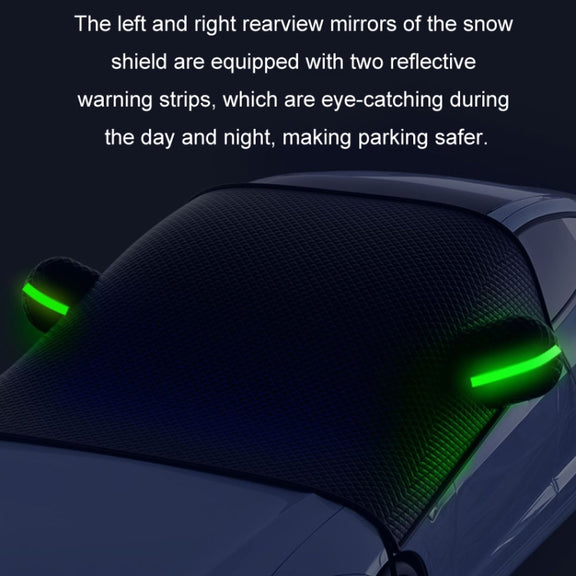 Car Front Windshield Snow and Anti-freeze Thickened Car Cover, Size: Black Yellow SUV
