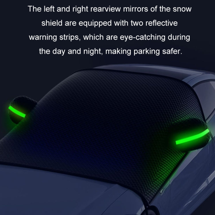 Car Front Windshield Snow and Anti-freeze Thickened Car Cover, Size: Black Yellow SUV