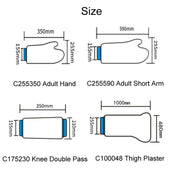 Fracture Water-resistant Plaster Postoperative Bathing Protection, Model: C255350 Adult Hand