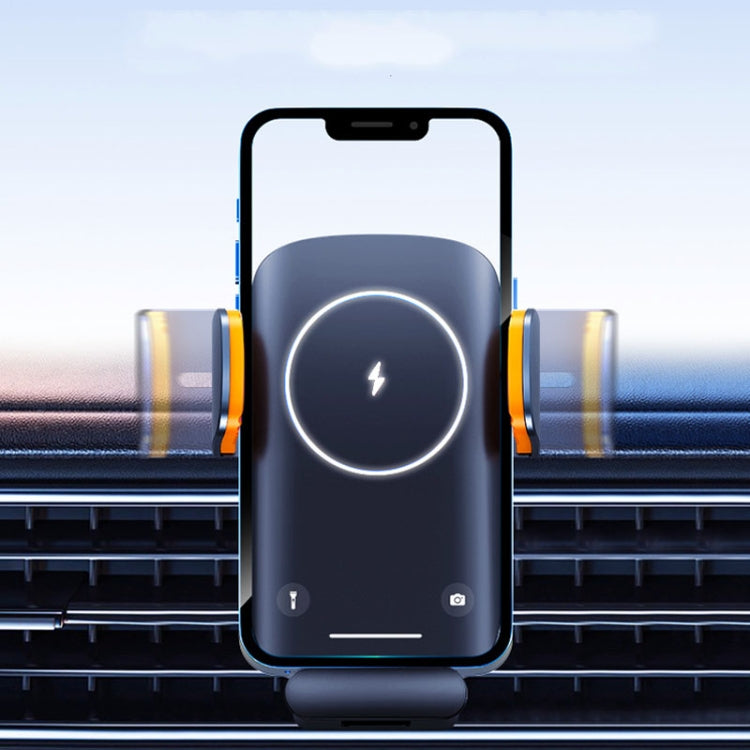 Smart Induction Wireless Charger Car Cell Phone Holder Solar Fast Charging Air Vent Navigation Stand(Universal)