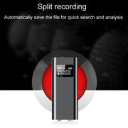Q25 Intelligent Voice Recorder With Screen HD Noise Canceling Back Clip Voice Reporter, Size: 4GB(Black)