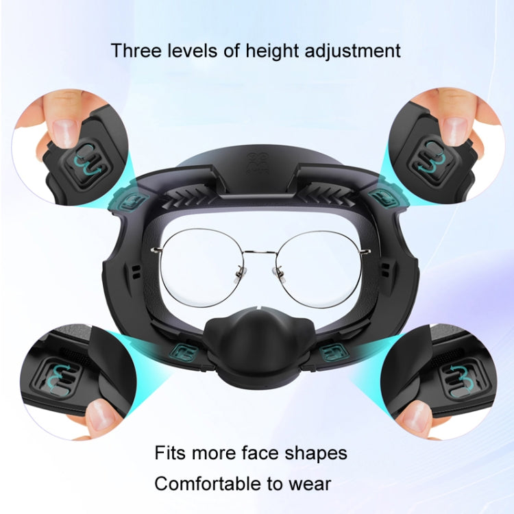 AMVR Q3FC1 For Meta Quest3 Mask Ice Silk Breathable Leather Material(Mask+1 Ice Silk)