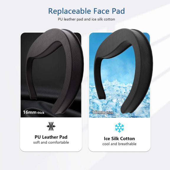 AMVR Q3FC1 For Meta Quest3 Mask Ice Silk Breathable Leather Material(Mask+1 Ice Silk)