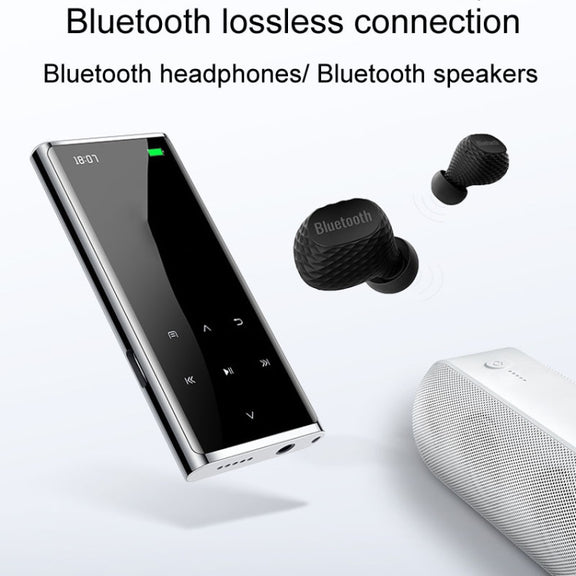 M27 1.8 Inch Bluetooth MP3/MP4 Music Player E-Book Recorder, Size: 16GB(Black)
