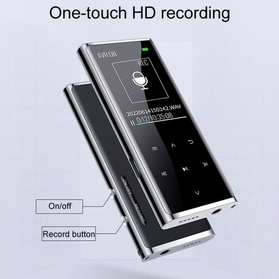 M27 1.8 Inch Bluetooth MP3/MP4 Music Player E-Book Recorder, Size: 32GB(Black)