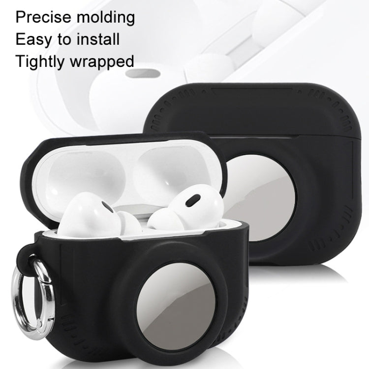 For AirPods Pro 2 / Airtag 2 In 1 All-inclusive Silicone Anti-drop Protection Case(Deep Blue)