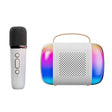 Y5 1 Microphone Portable Bluetooth Speaker Home And Outdoor Wireless Karaoke Audio(White) - Microphone by PMC TechLife | Online Shopping South Africa | PMC TechLife | Buy Now Pay Later Mobicred