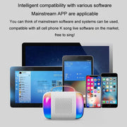 Y5 2 Microphone Portable Bluetooth Speaker Home And Outdoor Wireless Karaoke Audio(White)