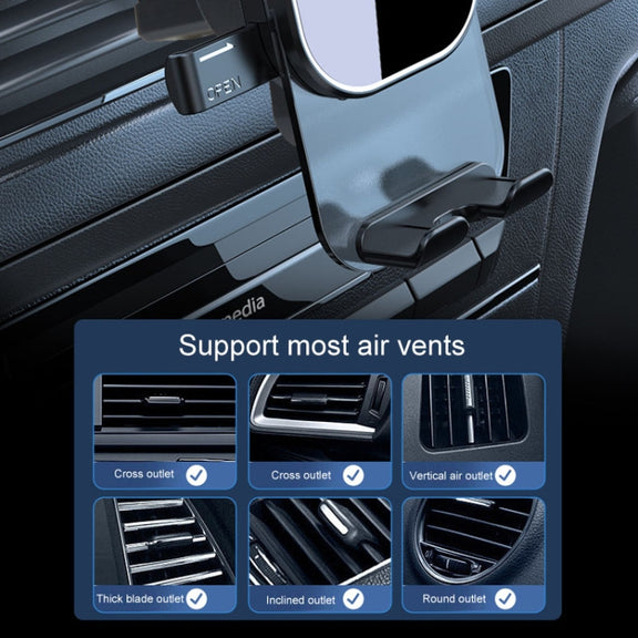 Automotive Navigation Bracket Car Air Vent Phone Fixed Support Clip, Style: Mirror Model