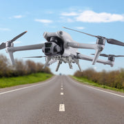 For DJI Air 3 Heightened Landing Gear Body Protection Fall and Crash Proof Folding Extension Kickstand(Gray)