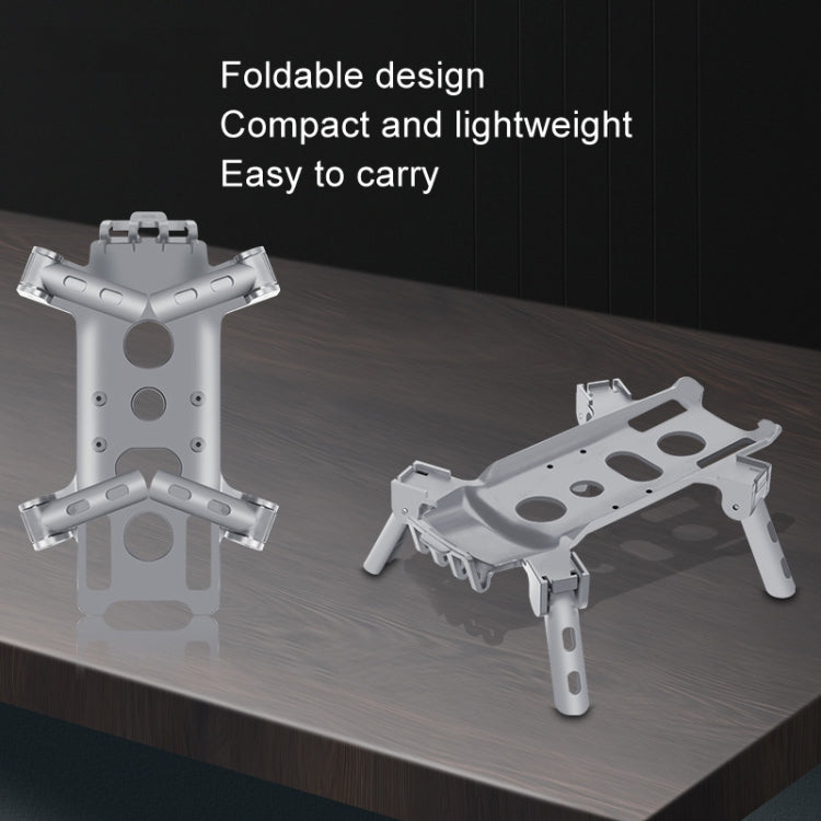 For DJI Air 3 Heightened Landing Gear Body Protection Fall and Crash Proof Folding Extension Kickstand(Gray)