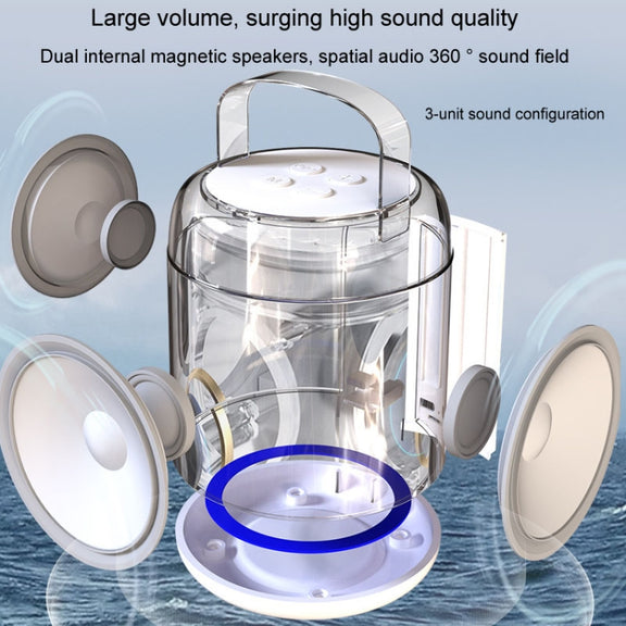 Home Portable Bluetooth Speaker Small Outdoor Karaoke Audio, Color: Y1 Pink(Monocular wheat)