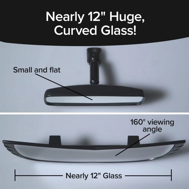 Wide-Angle Rearview Mirror Reduce Blind Spots Fits Most Cars SUVs