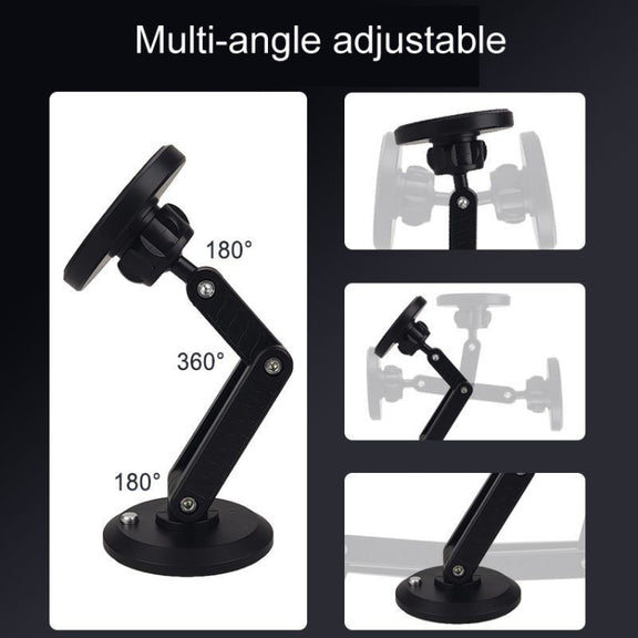 Automotive Magnetic Cell Phone Holder Car Dashboard Navigation Fixed Support Clip(White)
