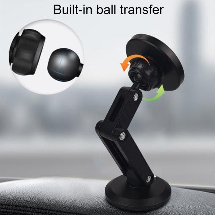 Automotive Magnetic Cell Phone Holder Car Dashboard Navigation Fixed Support Clip(White)