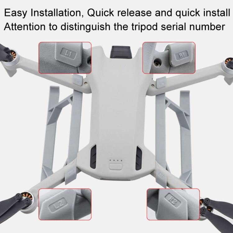 For DJI Mini 3 / Mini 3 Pro 1pair Height Increase Kickstand Landing Gear Propeller Protective Cover