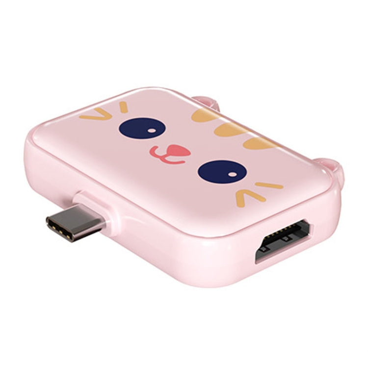 3 In 1 Type-C Docking Station USB Hub For iPad / Phone Docking Station, Port: 3H HDMI+PD+USB3.0 Pink