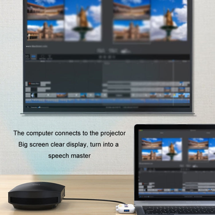 3 In 1 Type-C Docking Station USB Hub For iPad / Phone Docking Station, Port: 3H HDMI+PD+USB3.0 Pink