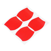 3 Sets Car Door Wrist Handle Protective Stickers Carbon Fiber Handle Protector(Red)