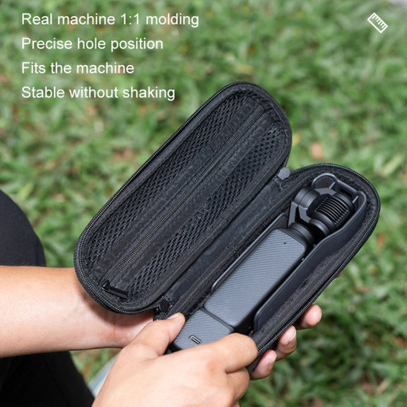 For DJI Osmo Pocket 3 XFJI Storage Box Water-resistant Drop-proof Mini Body Handbag Accessories(Dark Gray)