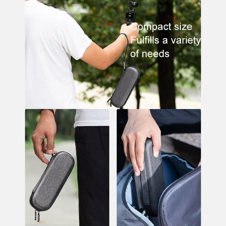 For DJI Osmo Pocket 3 XFJI Storage Box Water-resistant Drop-proof Mini Body Handbag Accessories(Dark Gray)