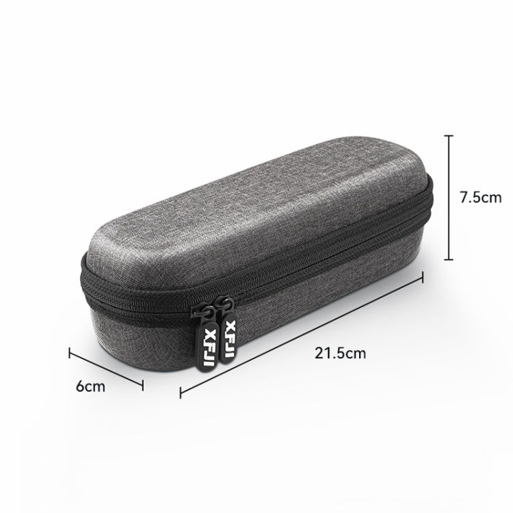 For DJI Osmo Pocket 3 XFJI Storage Box Water-resistant Drop-proof Mini Body Handbag Accessories(Dark Gray)