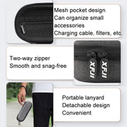 For DJI Osmo Pocket 3 XFJI Storage Box Water-resistant Drop-proof Mini Body Handbag Accessories(Dark Gray)