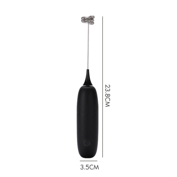 Cordless Handheld Milk And Coffee Frother Household Small Baking Mixing Tool(Black)