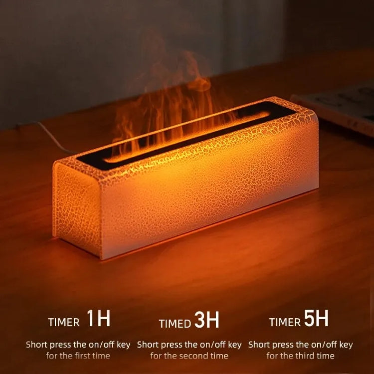 Lava Flame Aromatherapy Machine Air Atomizing Humidifier With Colorful Light, Model: DQ709 PRO  Black