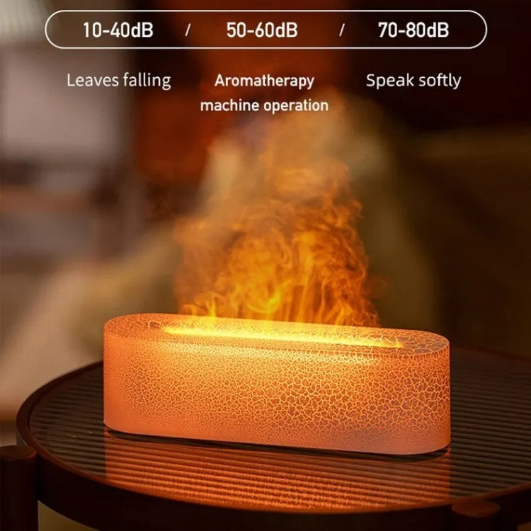 Lava Flame Aromatherapy Machine Air Atomizing Humidifier With Colorful Light, Model: DQ711 Pro Black
