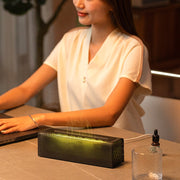 Lava Flame Aromatherapy Machine Air Atomizing Humidifier With Colorful Light, Model: DQ709 PRO  Black