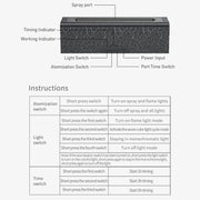 Lava Flame Aromatherapy Machine Air Atomizing Humidifier With Colorful Light, Model: DQ711 Pro Black