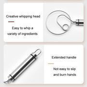 Stainless Steel Flour Mixer Flour And Egg Beaters Noodle Making Tools, Specification: Double Circle