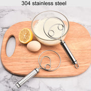 Stainless Steel Flour Mixer Flour And Egg Beaters Noodle Making Tools, Specification: Double Circle