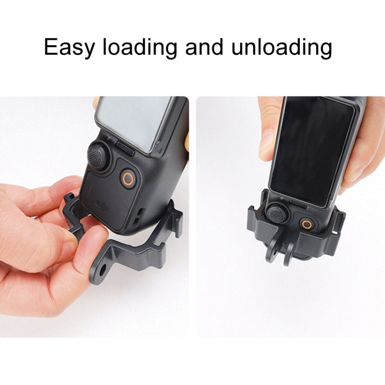 For DJI OSMO Pocket 3 Expansion Bracket Adapter Gimbal Camera Mounting Bracket Accessories, Style: Expand Bracket+Backpack Clip+Mini Triplet