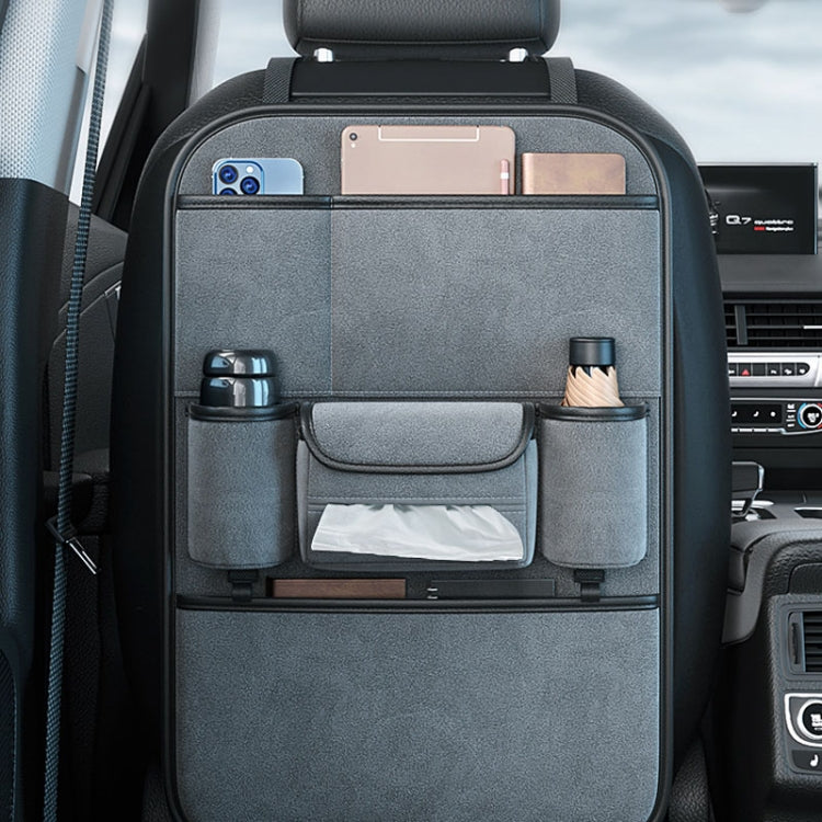 Multifunction Car Seat Back Storage Bag Seat Back Pocket Car Utility Storage Hanging Bag(Black)