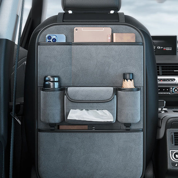 Multifunction Car Seat Back Storage Bag Seat Back Pocket Car Utility Storage Hanging Bag(Black)