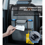 Multifunction Car Seat Back Storage Bag Seat Back Pocket Car Utility Storage Hanging Bag(Black)