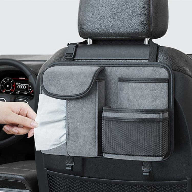 Car Seat Back Organizer Multifunctional Storage Bag Decorative Products(Black)