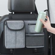 Car Seat Back Organizer Multifunctional Storage Bag Decorative Products(Gray)