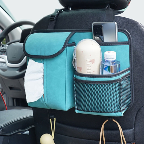 Car Seat Back Organizer Multifunctional Storage Bag Decorative Products(Black)