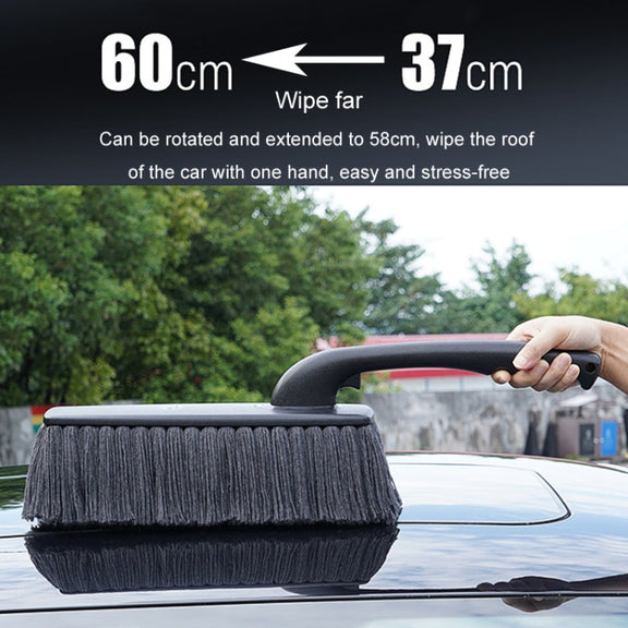 SHINY Car Dusting Duster Car Mop Soft Brush Car Wash Snow Sweeping Tool(With Storage Box)