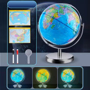 High Definition Teaching 3D Intelligent Suspended Globe(30cm Charging Model with Light)